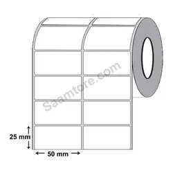 لیبل کاغذی 50*25 دو ردیفه