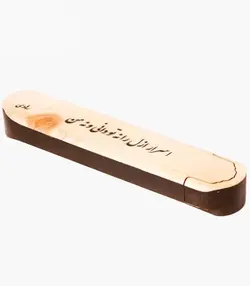 جعبه مضراب سنتور چوبي خوشنويسي