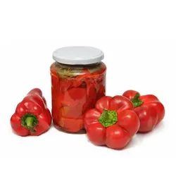 خرید اینترنتی ترشی فلفل دلمه قرمز | فروشگاه اینترنتی سبد تازه