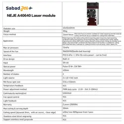 دستگاه لیزر حکاکی و برش NEJE 50W در ابعاد مختلف