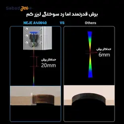 دستگاه لیزر حکاکی و برش NEJE 50W در ابعاد مختلف