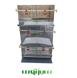 قفس مرغ تخمگذار سه طبقه اقتصادی سبز توس