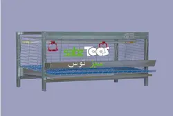قفس پرورش و نگهداری بلدرچین ۱ طبقه