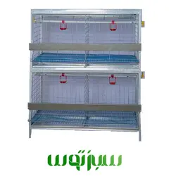 قفس ۲ طبقه مرغ و خروس تزئینی