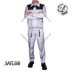 لباس کار کارجامه مدل دکمه فلزی