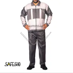 لباس کار مدل سیلور طوسی-طوسی روشن