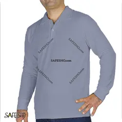 تیشرت کار آستین بلند خاکستری