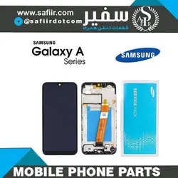 تاچ ال سی دی سامسونگ  SMALL CONNECTORسرویس پک با فریم-LCD A01 (A015) SERVICE PACK  BLACK WITH FRAME