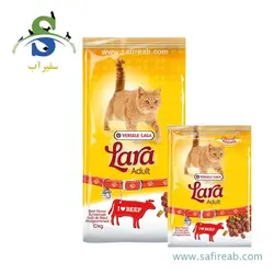 غذای خشک گربه های بالغ با طعم گوشت گاو لارا ورسلاگا