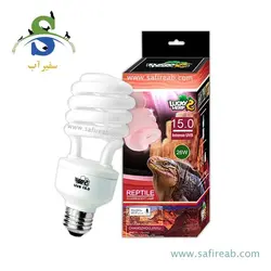 لامپ یو وی دار UVB 15 خزندگان بزرگ صحرایی و تراریوم (26 وات) لاکی هرپ