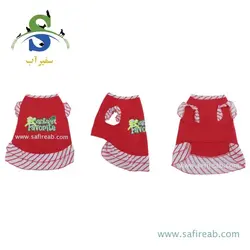 کاستوم تریکو تو کرک دامن دار کریسمس با طرح Santa's Favorite سگ و گربه (سایز XS , S , L , XL) چانگ لیر