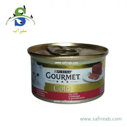 کنسرو گربه با طعم گوشت گاو (85 گرم) گورمت