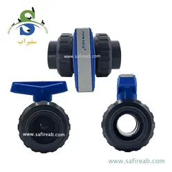 شیر توپی یک ضرب چسبی و یک سر دنده پیمتاش