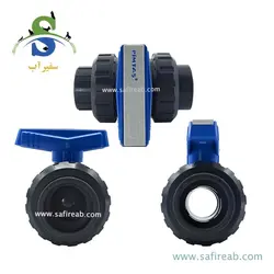 شیر توپی یک ضرب چسبی و یک سر دنده پیمتاش