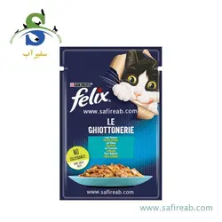 پوچ گربه بالغ با طعم ماهی تن فلیکس