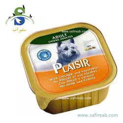کنسرو کاسه ای سگ حاوی گوشت مرغ و سبزیجات (300 گرم) پلازیر