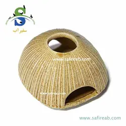 دکور و پناهگاه سفالی آکواریوم طرح کلبه سرخ پوست کد GH-20