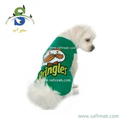 رکابی سگ طرح Pringles (سایز XL ، L ، M) رکسی