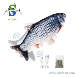 اسباب بازی گربه مدل ماهی متحرک شارژی