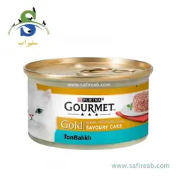 کنسرو گربه گلد ساور کیک با طعم ماهی تن (85 گرم) گورمت