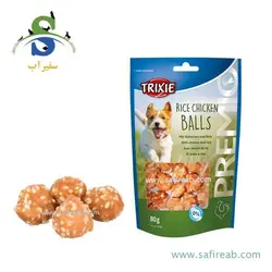 تشویقی سگ با طعم گوشت مرغ و برنج (80 گرم) تریکسی