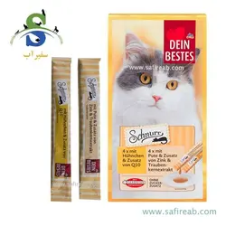 بستنی گربه با طعم گوشت بوقلمون و مرغ (۱ و ۸ عددی) داین بستز