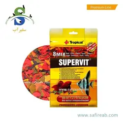 پک غذای پولکی میکس سوپر ویت و تنظیم کننده آب 12 گرم تروپیکال