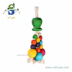 اسباب بازی پرنده مدل آویز گوی رنگی کد 1084 اوشکایا