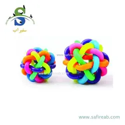 اسباب بازی توپ ماکارونی شکل زنگوله دار مناسب سگ و گربه (سایز S,L) چانگ لیر