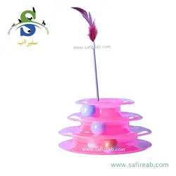 اسباب بازی 3 توپ مارپیچ مخصوص گربه یونیورسال
