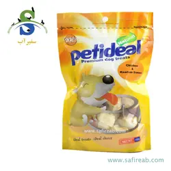 غذای تشویقی سگ مدل مرغ و استخوان گره ای (100 گرم) پتی دیل