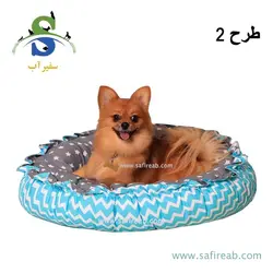 جای خواب مدل جمع شو سگ و گربه در 3 طرح مختلف (سایز L ، S) چانگ لیر