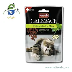 تشویقی گربه حاوی گوشت مرغ و نعناع (45 گرم) انیموندا