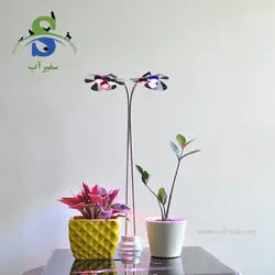 نور و استند گیاه مدل گلبرگی 2 شاخه کد DN604