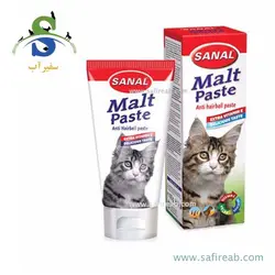 خمیر مالت گربه آنتی هربال به همراه ویتامین (20 گرم) سانال