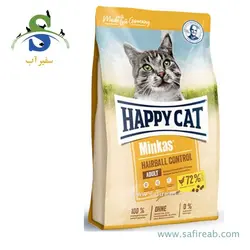 غذای خشک گربه مدل مینکاس مرغ به همراه کنترل هیربال (4 کیلوگرم) هپی کت