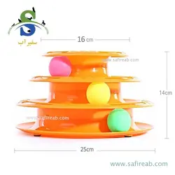 اسباب بازی 3 توپ مارپیچ مخصوص گربه کارنو