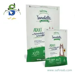 غذای خشک مخصوص گربه بالغ با گوشت گاو زیمنتال و سیب زمینی (400گرم،2 کیلوگرم) سانابل