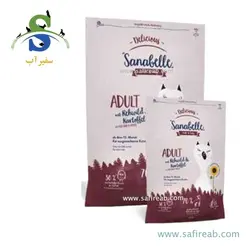 غذای خشک مخصوص گربه بالغ با گوشت گوزن و سیب زمینی (400گرم،2 کیلوگرم) سانابل