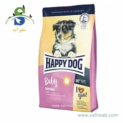 غذای خشک سوپر پرمیوم مخصوص توله سگ 1 تا 6 ماه نژاد بزرگ و متوسط (1 کیلوگرم) هپی داگ