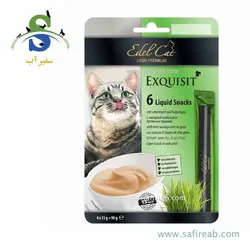 تشویقی مایع گربه حاوی سس جگر و سنبل الطیب (6 عددی) (90 گرم) ایدل