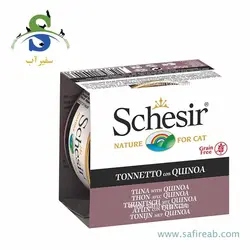 کنسرو گربه با طعم ماهی تن و کوینوا (85 گرم) شسیر