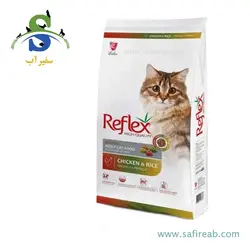 غذای خشک گربه بالغ مولتی کالر رفلکس حاوی مرغ و برنج (15 کیلوگرم)