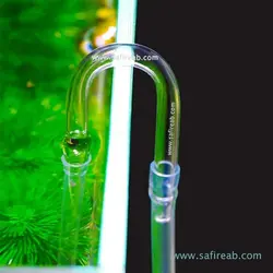 اتصال یو شکل شیشه ای شلنگ هوا سیچم