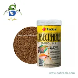 غذای گرانولی غنی از حشرات اینسکت منو سایز اسمال تروپیکال