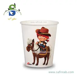 لیوان یکبار مصرف کاغذی طرح پونی سوار (بسته 50 عددی) پیتکو