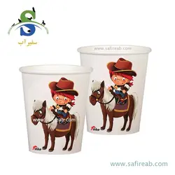 لیوان یکبار مصرف کاغذی طرح پونی سوار (بسته 50 عددی) پیتکو