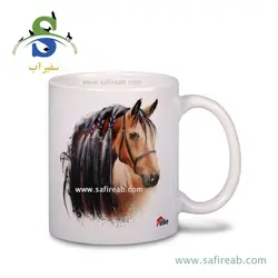 ماگ سرامیکی طرح یال بافت پیتکو