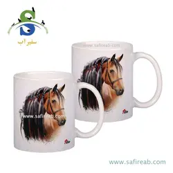 ماگ سرامیکی طرح یال بافت پیتکو