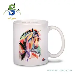 ماگ سرامیکی طرح هفت رنگ پیتکو